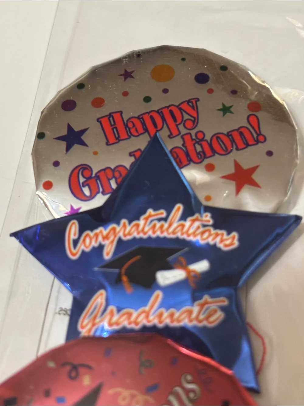Jolee's Black Graduation Caps With Scrapbooking Stickers Graduation Balloons